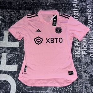 adidas Men's Lionel Messi Inter Miami CF #10 Pink Jersey New Size Large